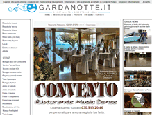 Tablet Screenshot of gardanotte.it